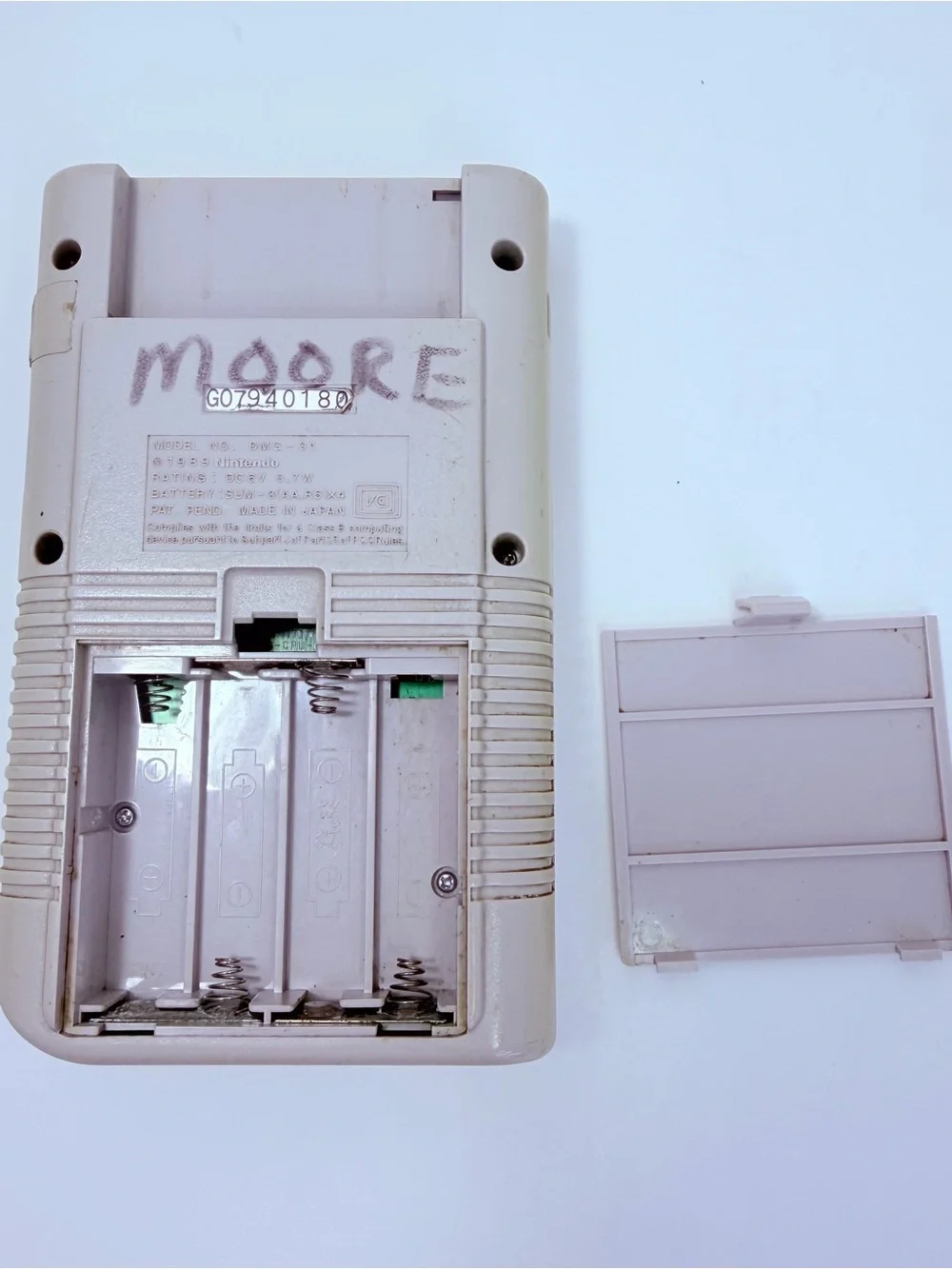 Original Nintendo GameBoy DMG-01 Handheld Console Tested Working No Screen Cover